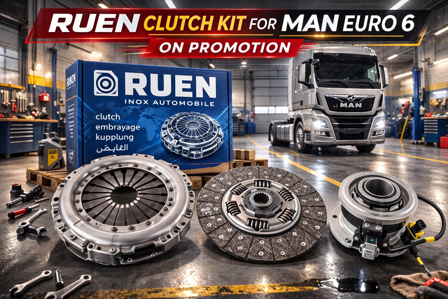 RUEN CLUTCH KIT FOR MAN EURO 6-ON PROMOTION