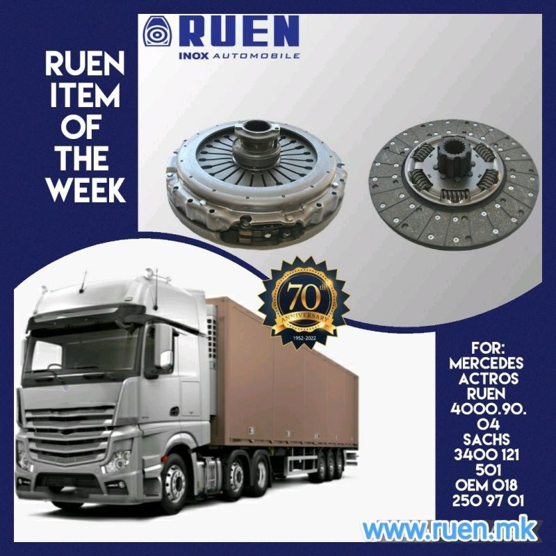 RUEN item of the week-Double disc Clutch KIT for Mercedes Actros